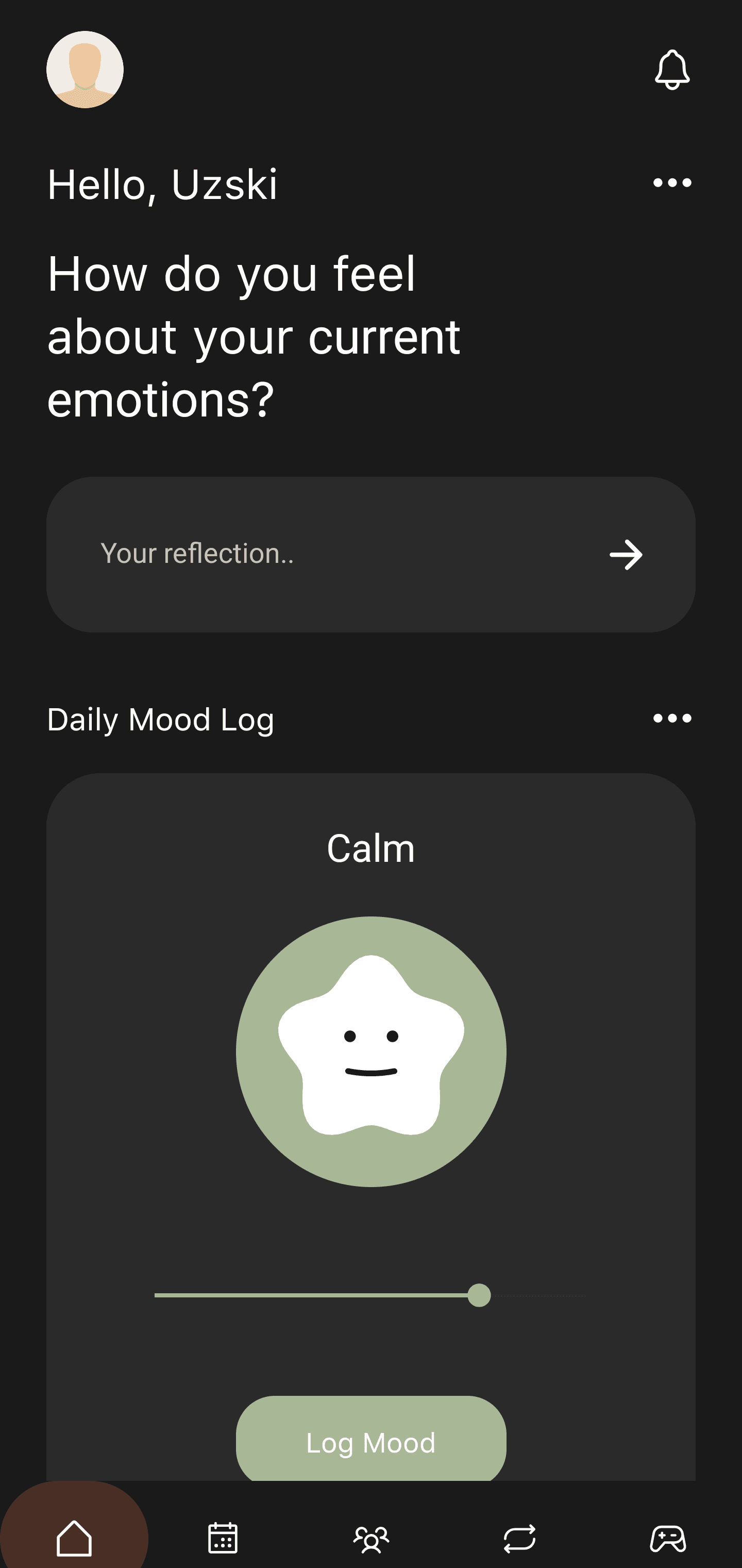 App interface community